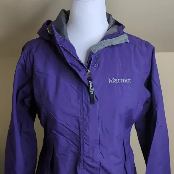 Marmot XS Purple Light Weight Hooded Jacket - Picture 2 of 14